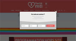 Desktop Screenshot of fiertemontrealpride.com